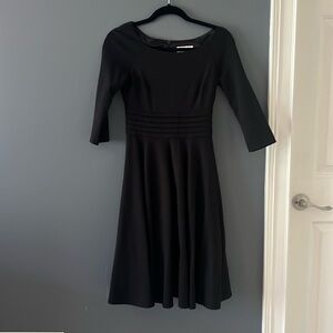 Long sleeved black dress